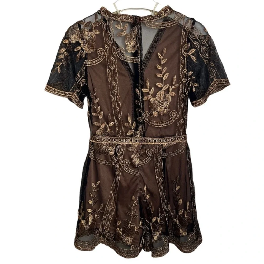 HAUTE MONDE Embroidery Romper
